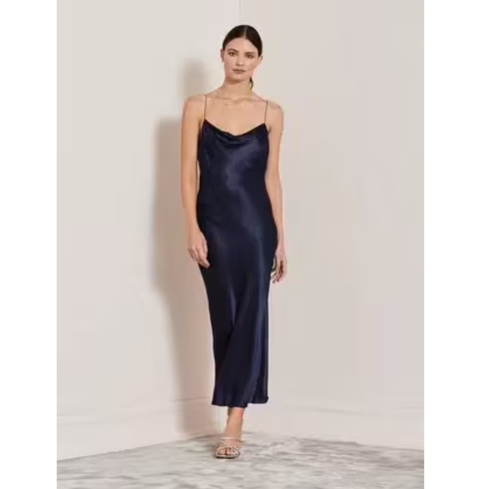 BEC AND BRIDGE MOONDANCE SLIP DRESS NAVY SIZE 4